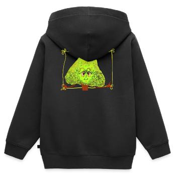 Fantastic Tree with Sprinkles - Kids Premium Organic Zip-up Hoodie - black - Back - AI Model Kid Male (0cm)