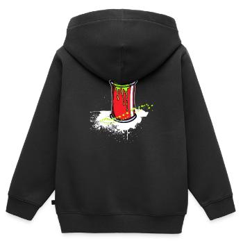 Kunst Strassenkunst Sprayer Graffiti Spraydose - Kinder Premium Organic Zip Hoodie - Schwarz - Hinten - AI Model Kid Male (0cm)