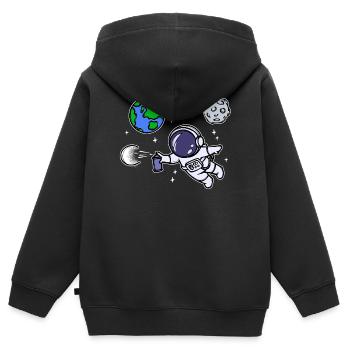 Graffiti Street Art Zeichnen Illustration Kunst - Kinder Premium Organic Zip Hoodie - Schwarz - Hinten - AI Model Kid Male (0cm)