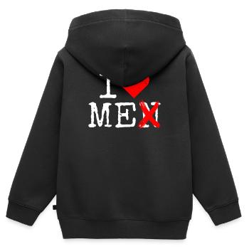 I Love Me Men Ich Liebe Mich Selbstliebe Frauen - Kinder Premium Organic Zip Hoodie - Schwarz - Hinten - AI Model Kid Male (0cm)