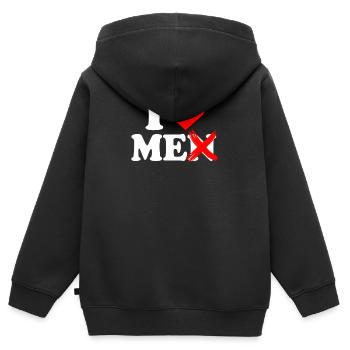 I Love Me Men Ich Liebe Mich Selbstliebe Frauen - Kinder Premium Organic Zip Hoodie - Schwarz - Hinten - AI Model Kid Male (0cm)