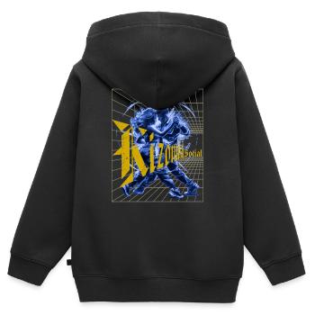Kizomba Social Perspective Urban Kiz - Kids Premium Organic Zip-up Hoodie - black - Back - AI Model Kid Male (0cm)
