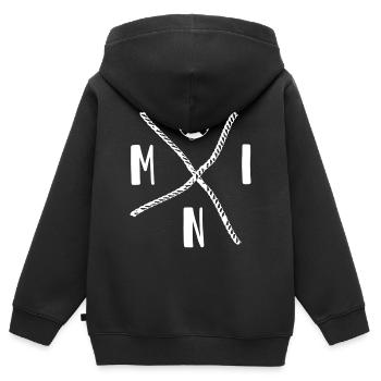 Moin Kreuz - Kids Premium Organic Zip-up Hoodie - black - Back - AI Model Kid Male (0cm)