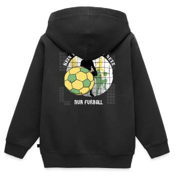 Pas de racisme sur Internet - Sweat Premium à capuche zippé enfant bio - noir - Dos - AI Model Kid Male (0cm)
