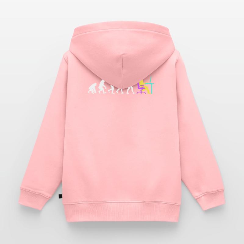 Developer Evolution Computergeek Open Source Kids Premium Organic Zip-up Hoodie