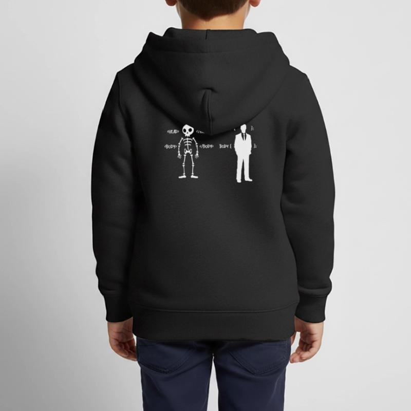 Code Css C++ Php Java Développeur Code Scripting Sweat Premium à capuche zippé enfant bio