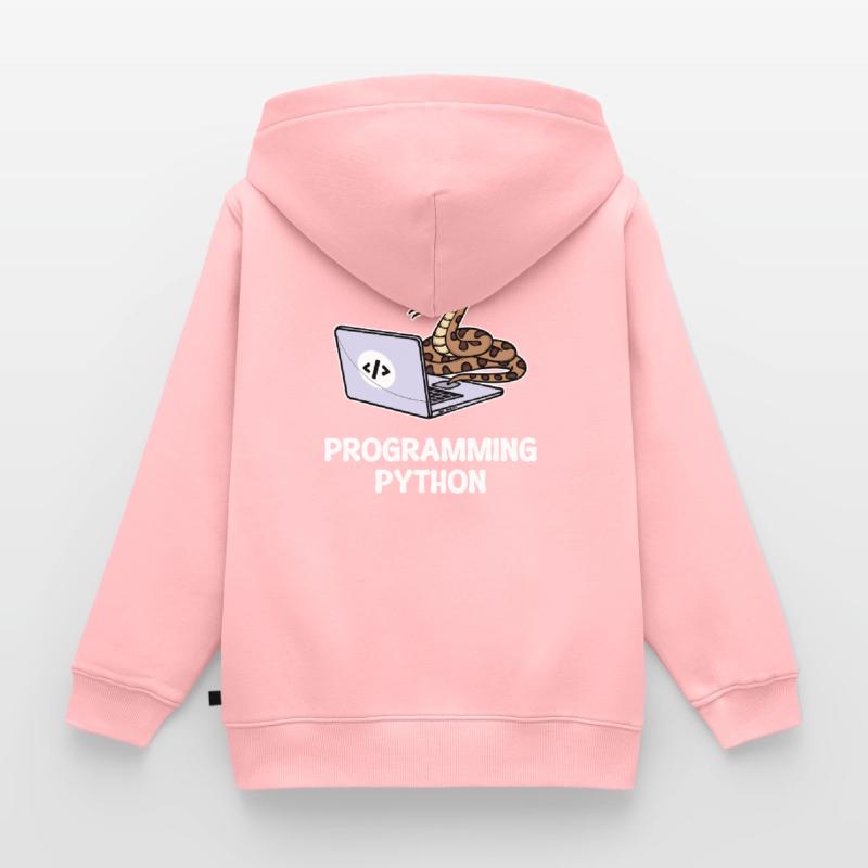 Programmeur de scripts, Développeur de débogage informatique Sweat Premium à capuche zippé enfant bio