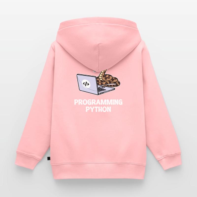 Programmeur de scripts, Développeur de débogage informatique Sweat Premium à capuche zippé enfant bio