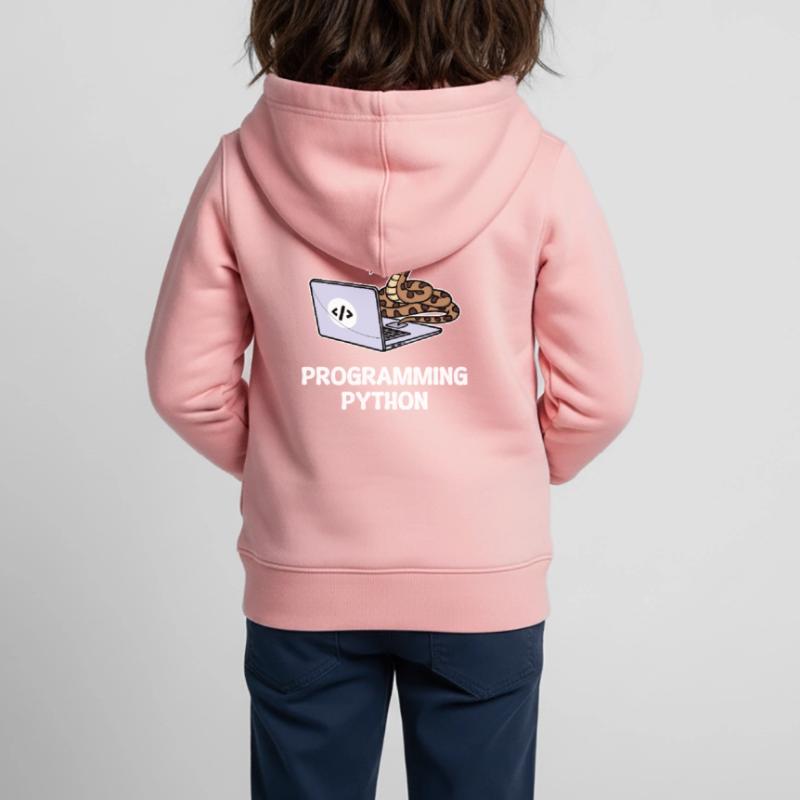 Programmeur de scripts, Développeur de débogage informatique Sweat Premium à capuche zippé enfant bio