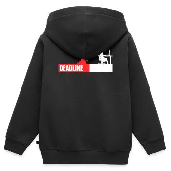 Computerfreak Developer Coden Statement Skripting - Kinder Premium Organic Zip Hoodie - Schwarz - Hinten - AI Model Kid Male (0cm)