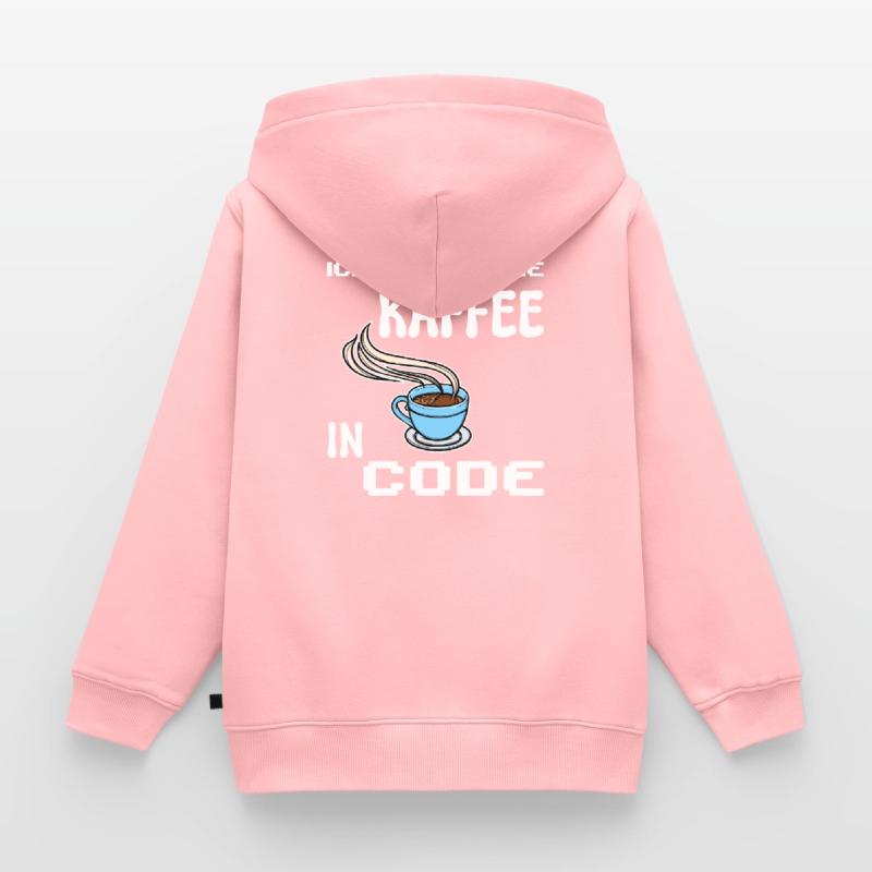 Developer Computergeek Statement Coding Scripting Kids Premium Organic Zip-up Hoodie