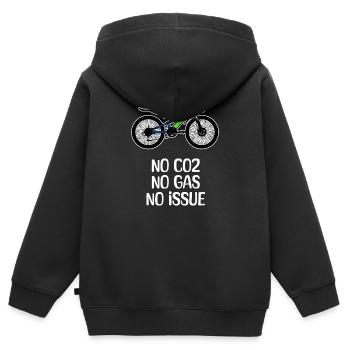 Energy Energy Storage Refueling Statement Bike - Kids Premium Organic Zip-up Hoodie - black - Back - AI Model Kid Male (0cm)