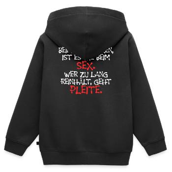 Refueling Statement Energy Storage Drive Fuel Pump - Kids Premium Organic Zip-up Hoodie - black - Back - AI Model Kid Male (0cm)