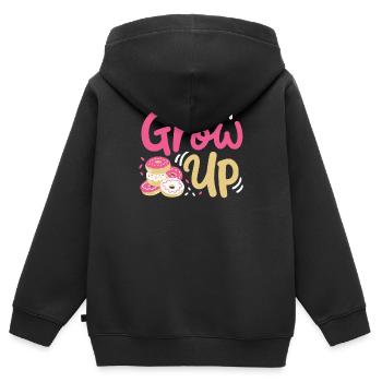 Donuts Donut-Liebhaber - Kinder Premium Organic Zip Hoodie - Schwarz - Hinten - AI Model Kid Male (0cm)