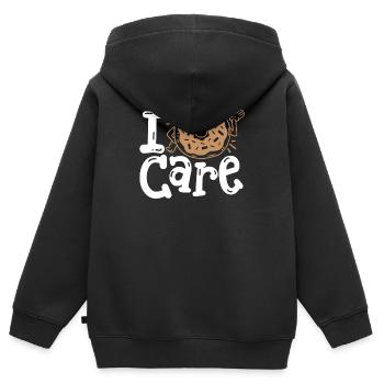 Donut Donut-Wortspiel - Kinder Premium Organic Zip Hoodie - Schwarz - Hinten - AI Model Kid Male (0cm)
