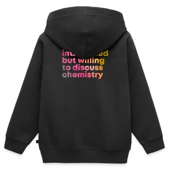 Chimie Chimie Chimie - Sweat Premium à capuche zippé enfant bio - noir - Dos - AI Model Kid Male (0cm)