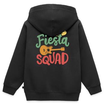Cinco de Mayo Fiesta mexikanische Party - Kinder Premium Organic Zip Hoodie - Schwarz - Hinten - AI Model Kid Male (0cm)