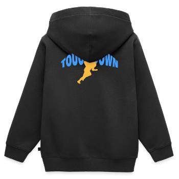 ATTERRISSAGE - Sweat Premium à capuche zippé enfant bio - noir - Dos - AI Model Kid Male (0cm)