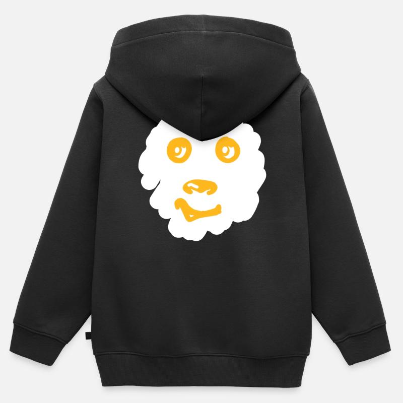 ourson - Sweat Premium à capuche zippé enfant bio - noir