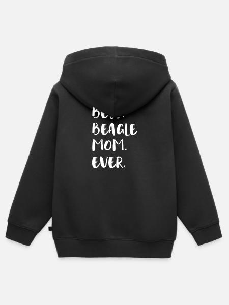 Beagle - Kinder Premium Organic Zip Hoodie - Schwarz