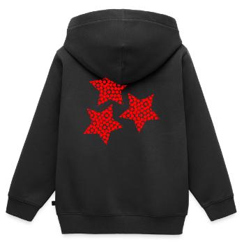 HAPPY NEW YEAR. NEW YEAR'S EVE. NEW YEAR - Kids Premium Organic Zip-up Hoodie - black - Back - AI Model Kid Male (0cm)