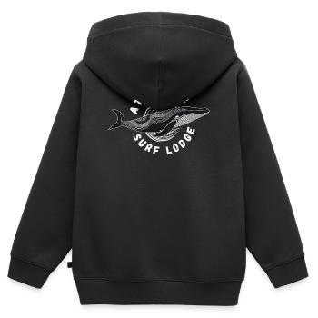 Atlantic Surf Lodge - Kids Premium Organic Zip-up Hoodie - black - Back - AI Model Kid Male (0cm)