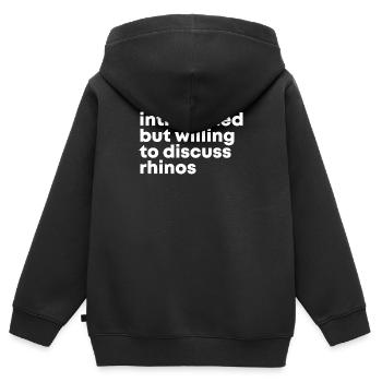 Nashorn Nashorn Nashorn - Kinder Premium Organic Zip Hoodie - Schwarz - Hinten - AI Model Kid Male (0cm)