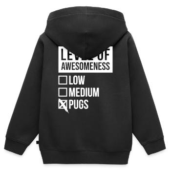 Carlin Carlin - Sweat Premium à capuche zippé enfant bio - noir - Dos - AI Model Kid Male (0cm)