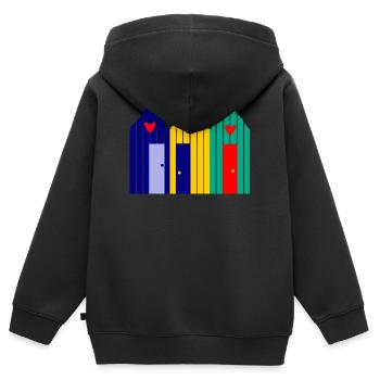anniversary. Anniversary Decade. humor. funny - Kids Premium Organic Zip-up Hoodie - black - Back - AI Model Kid Male (0cm)