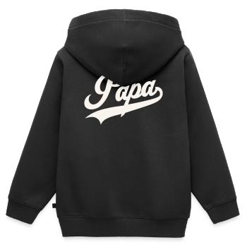 Classic Papa Script - Kids Premium Organic Zip-up Hoodie - black - Back - AI Model Kid Male (0cm)