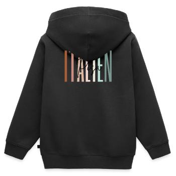 Italien Urlaub Pisa Städtereise Geschenk - Kinder Premium Organic Zip Hoodie - Schwarz - Hinten - AI Model Kid Male (0cm)