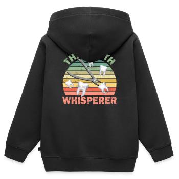 Dentist Dentist - Kids Premium Organic Zip-up Hoodie - black - Back - AI Model Kid Male (0cm)