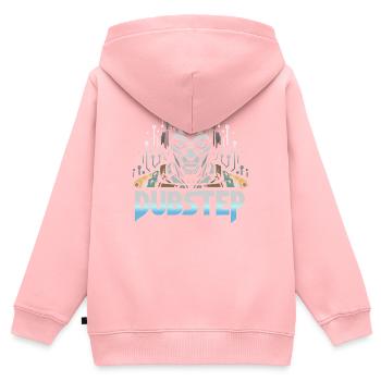 Dubstep Cyborg - Kids Premium Organic Zip-up Hoodie - rose - Back - AI Model Kid Female (0cm)