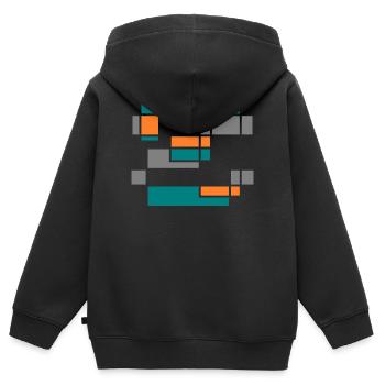 Graphic No.1 - Kinder Premium Organic Zip Hoodie - Schwarz - Hinten - AI Model Kid Male (0cm)