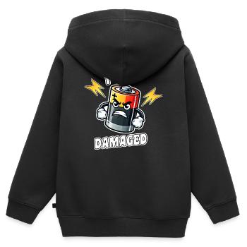 Emotional depth, self-awareness, acceptance - Kids Premium Organic Zip-up Hoodie - black - Back - AI Model Kid Male (0cm)