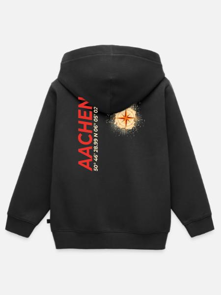 Aachen - Kinder Premium Organic Zip Hoodie - Schwarz