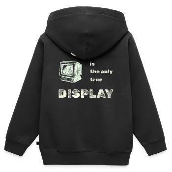 Tube Wahrheit - Kinder Premium Organic Zip Hoodie - Schwarz - Hinten - AI Model Kid Male (0cm)