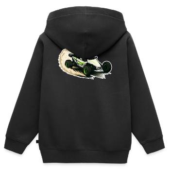 Autocross Stockcar Spezialcross - Kinder Premium Organic Zip Hoodie - Schwarz - Hinten - AI Model Kid Male (0cm)
