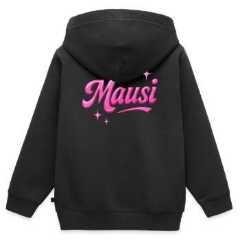Mausi / Y2K Style - Kinder Premium Organic Zip Hoodie - Schwarz - Hinten - AI Model Kid Male (0cm)