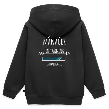 Store Manager Gift Profession Education - Kids Premium Organic Zip-up Hoodie - black - Back - AI Model Kid Male (0cm)