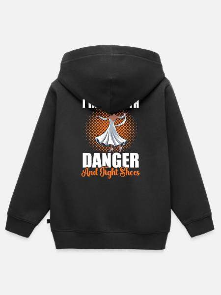 Tango Tanzschuhe Ballroom Tanzschule - Kinder Premium Organic Zip Hoodie - Schwarz