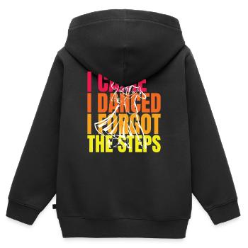 Gesellschaftstanz Tanztraining Ballroom Geschenk - Kinder Premium Organic Zip Hoodie - Schwarz - Hinten - AI Model Kid Male (0cm)