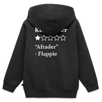 review Christmas dinner Flappie - Kids Premium Organic Zip-up Hoodie - black - Back - AI Model Kid Male (0cm)
