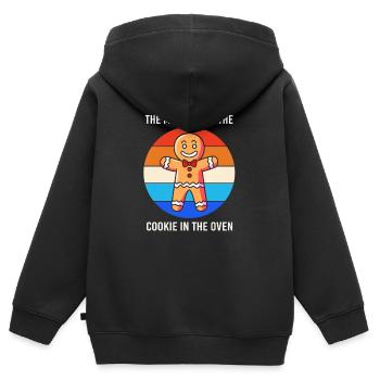 Futurs pères Futurs pères - Sweat Premium à capuche zippé enfant bio - noir - Dos - AI Model Kid Male (0cm)
