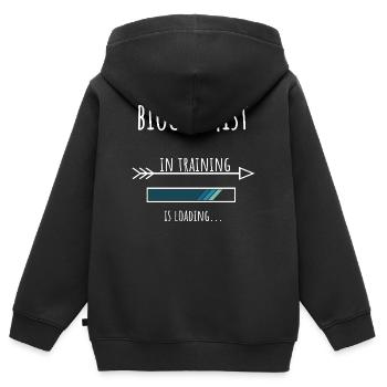 Biochemie Geschenk Beruf Ausbildung Biochemist - Kinder Premium Organic Zip Hoodie - Schwarz - Hinten - AI Model Kid Male (0cm)