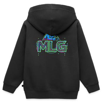 Major League Gaming - Kinder Premium Organic Zip Hoodie - Schwarz - Hinten - AI Model Kid Male (0cm)