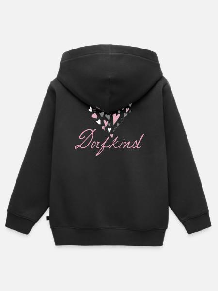 Dorfkind - Kinder Premium Organic Zip Hoodie - Schwarz
