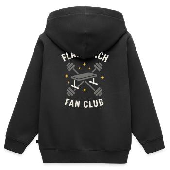 Développé couché Mememe Discover Me Bro Gym - Sweat Premium à capuche zippé enfant bio - noir - Dos - AI Model Kid Male (0cm)