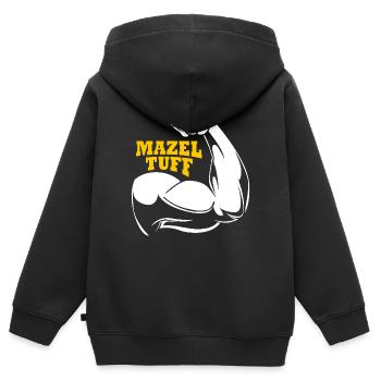 Hanukah Hanukkah Chanukkah - Kinder Premium Organic Zip Hoodie - Schwarz - Hinten - AI Model Kid Male (0cm)