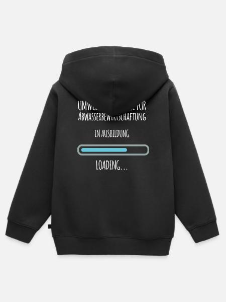 Umwelttechnologe für Abwasserbewirtschaftung - Kinder Premium Organic Zip Hoodie - Schwarz